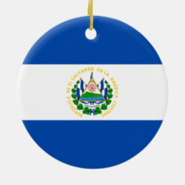 Flagge El Salvadors Keramik Ornament