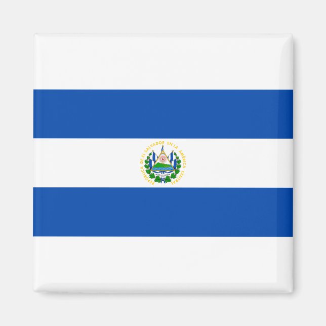 Flagge El Salvadors Magnet (Vorne)