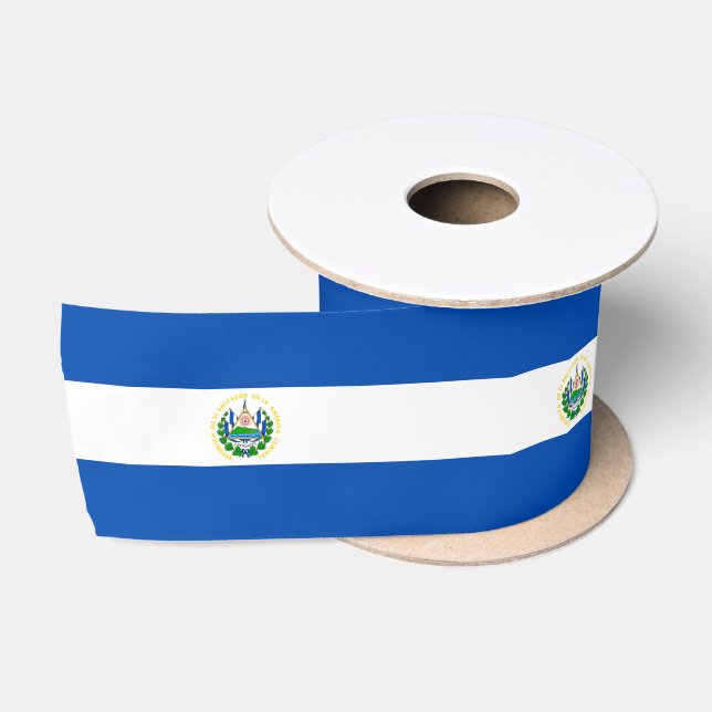 Flagge El Salvadors Satinband (Spule)