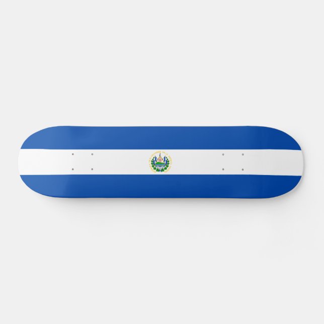 Flagge El Salvadors Skateboard (Horizontal)