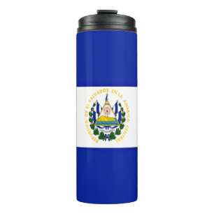 Flagge El Salvadors Thermosbecher