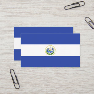 Flagge El Salvadors Visitenkarte
