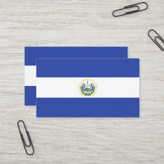 Flagge El Salvadors Visitenkarte
