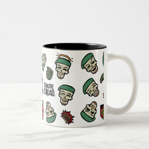 Flagge Emoji Muster der Selbstmord-Gruppen-  Rick Zweifarbige Tasse