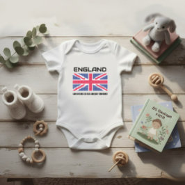 Flagge Englands Baby Strampler