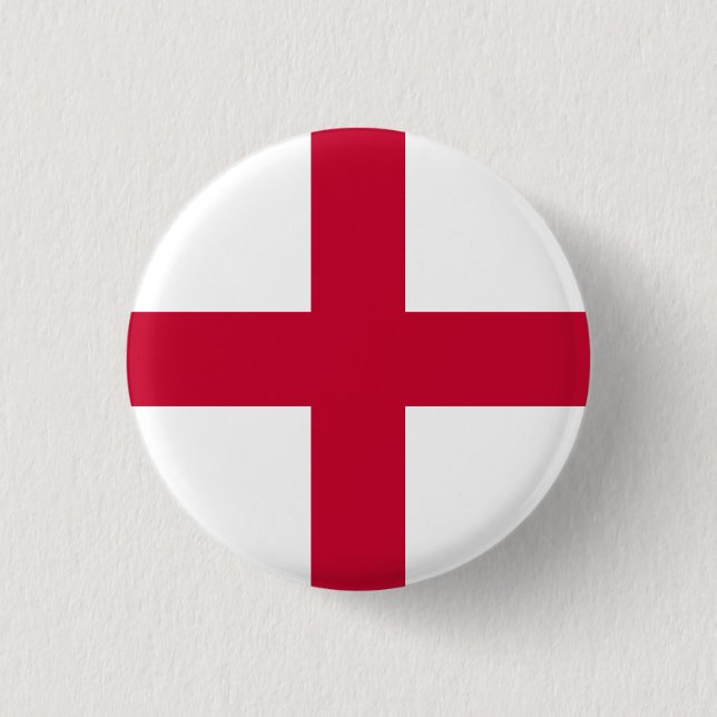 Flagge Englands Button (Vorderseite)