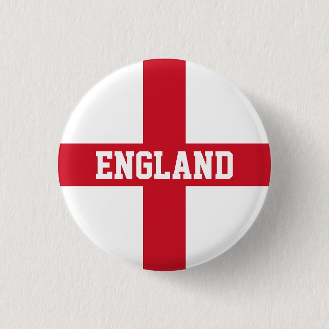 Flagge Englands Button (Vorderseite)