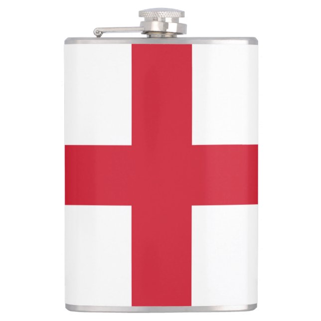 Flagge Englands Flachmann (Vorderseite)