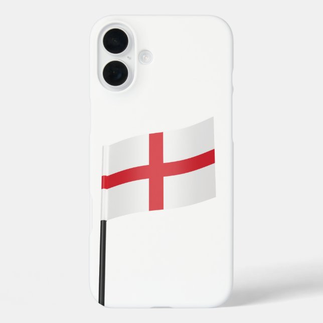 Flagge Englands iPhone 16 Plus Hülle (Rückseite)