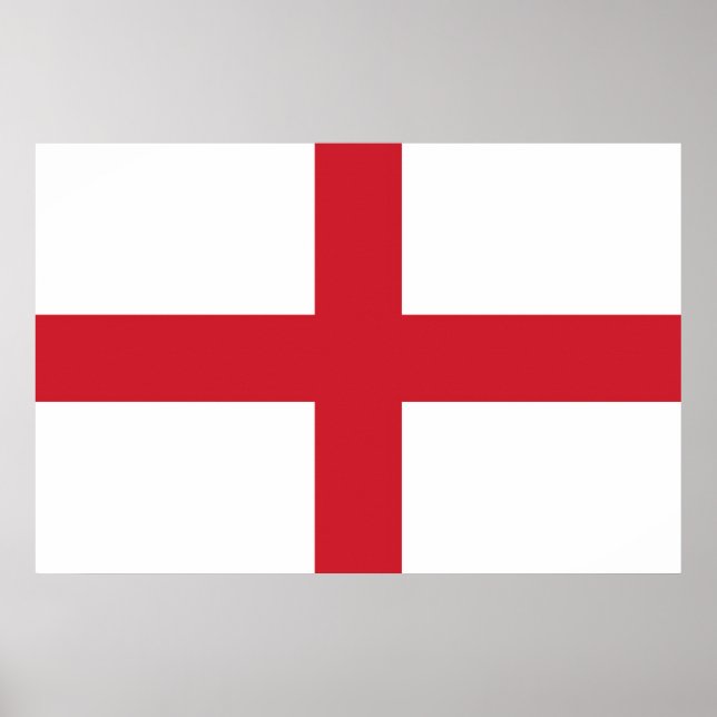 Flagge Englands Poster (Vorne)