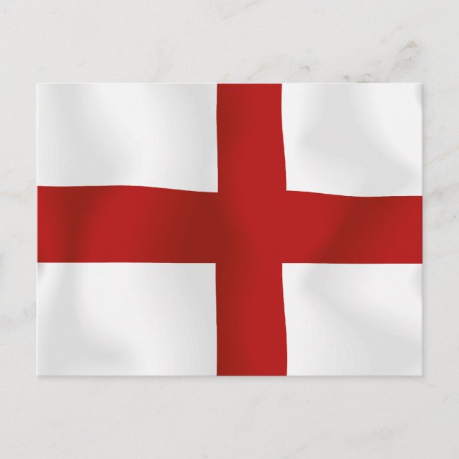 Flagge Englands Postkarte (Vorderseite)