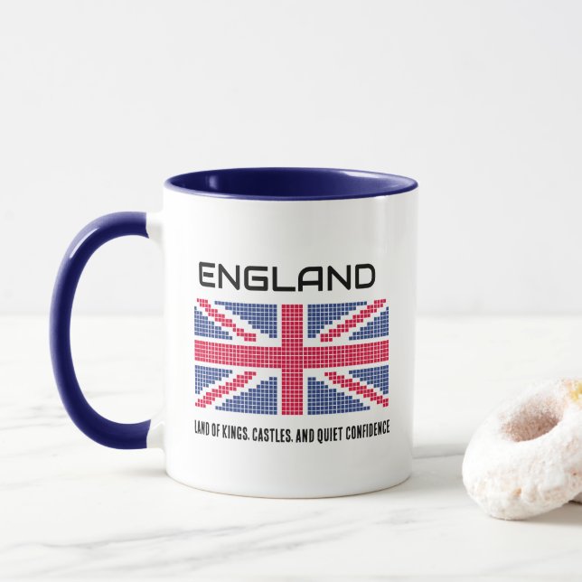 Flagge Englands Tasse (Mit Donut)