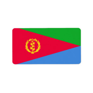 Flagge Eritrea Adressaufkleber
