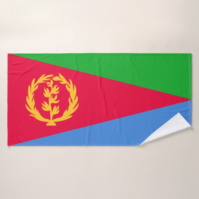 Flagge Eritrea Badhandtuch Set (Badehandtuch)
