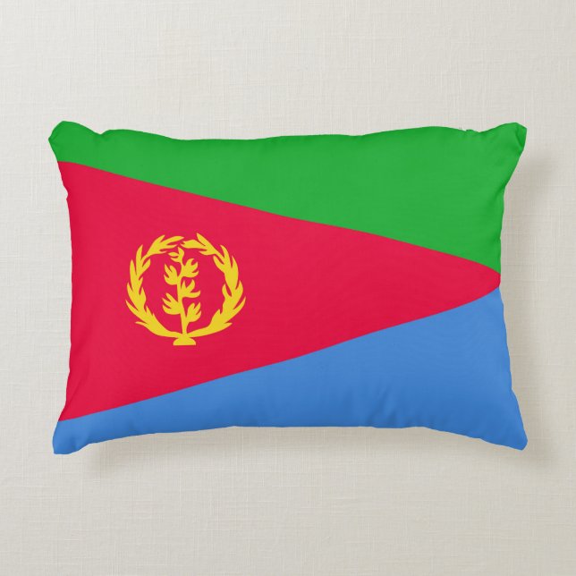 Flagge Eritrea Dekokissen (Vorderseite)