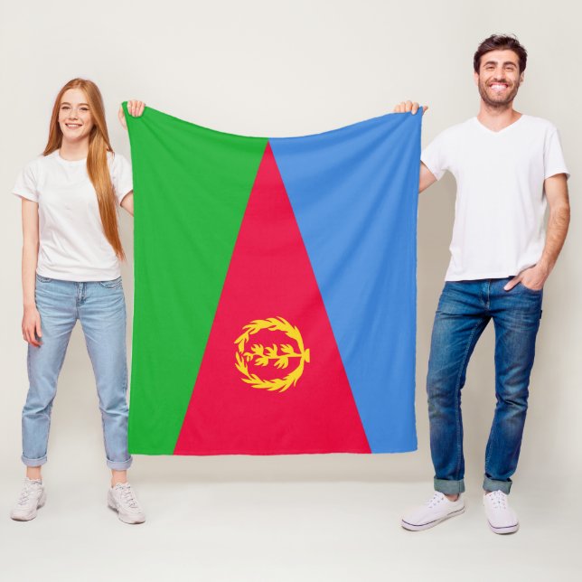 Flagge Eritrea Fleecedecke (Beispiel)