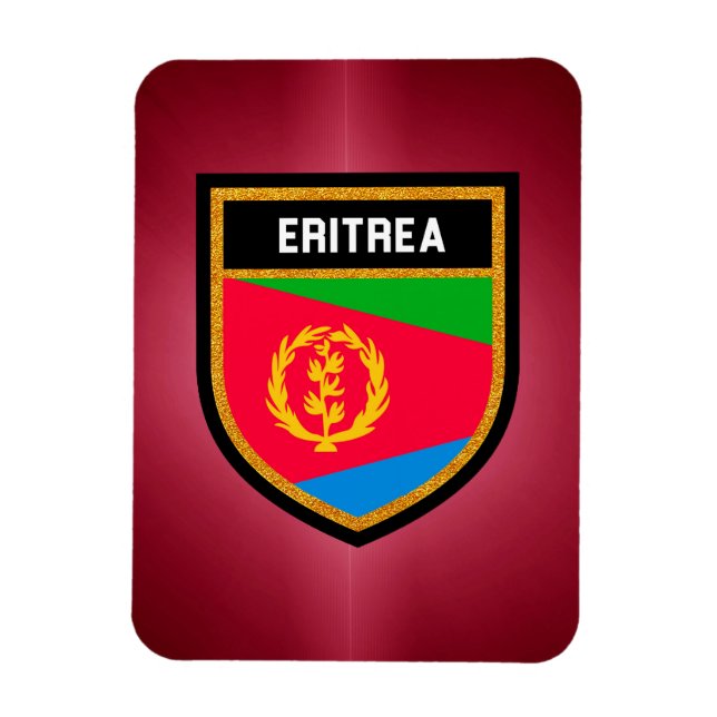 Flagge Eritrea Magnet (Vertikal)
