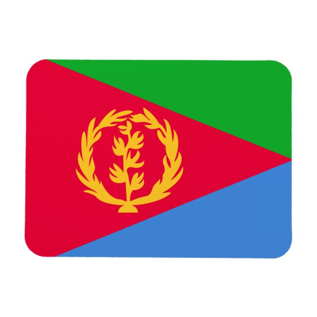 Flagge Eritrea Magnet (Horizontal)