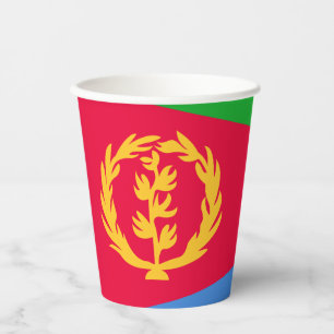 Flagge Eritrea Pappbecher