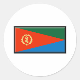 Flagge Eritrea Runder Aufkleber