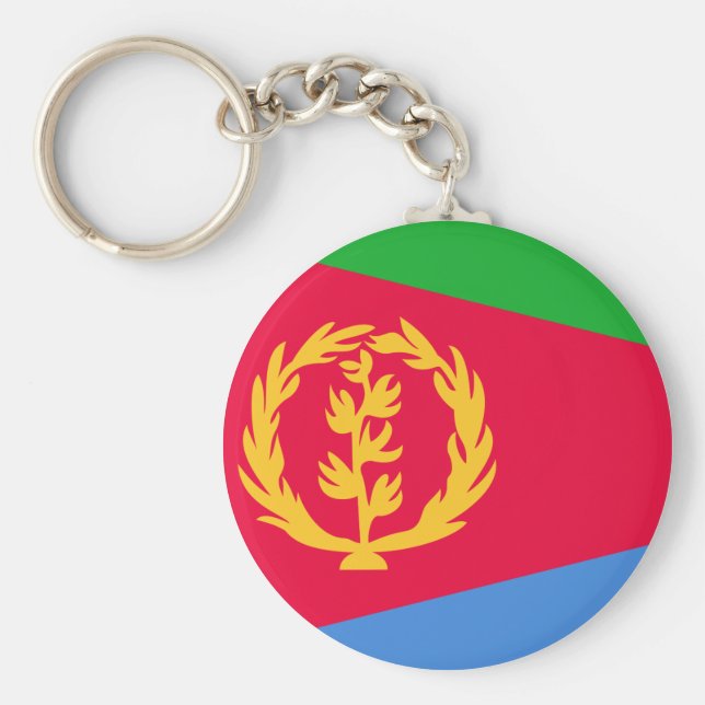 Flagge Eritrea Schlüsselanhänger (Vorne)