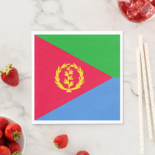 Flagge Eritrea Serviette