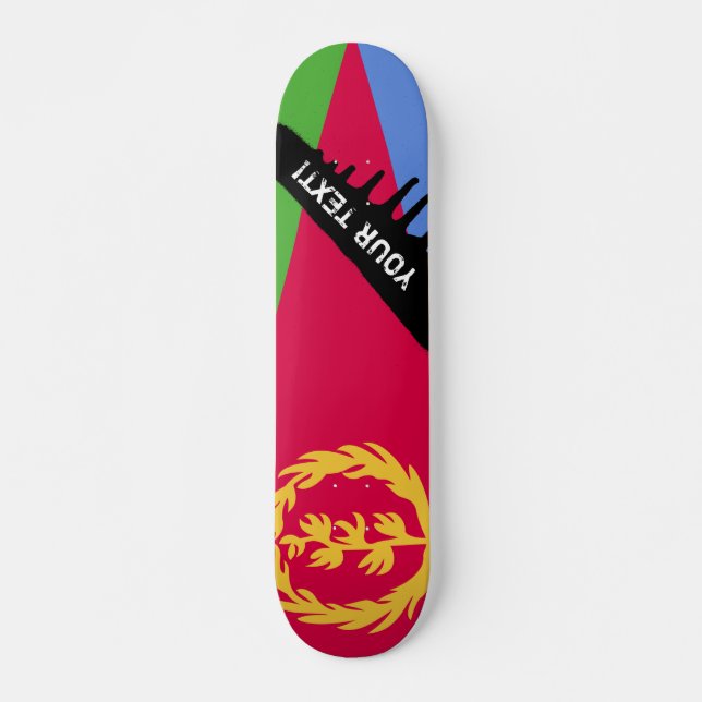 Flagge Eritrea Skateboard (Vorne)