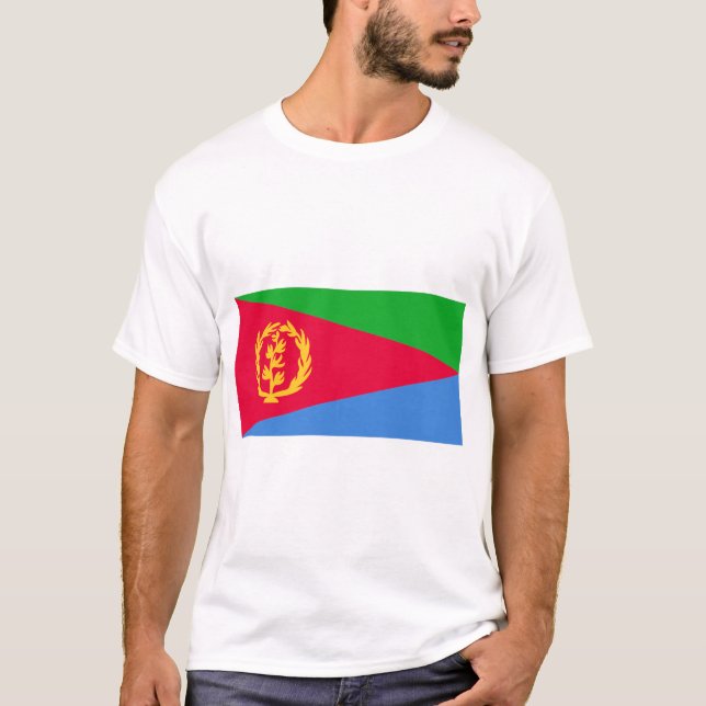Flagge Eritrea T-Shirt (Vorderseite)