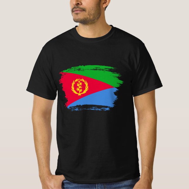 Flagge Eritrea T-Shirt (Vorderseite)