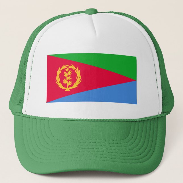Flagge Eritrea Truckerkappe (Vorderseite)