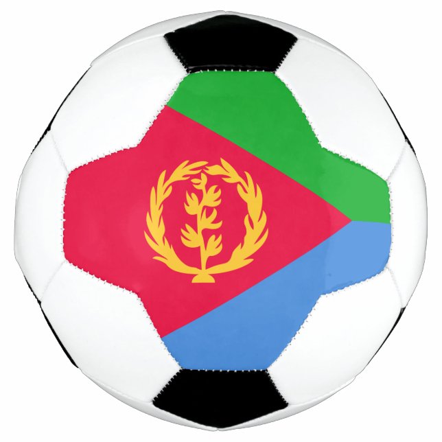 Flagge Eritreas Fußball (Vorderseite)