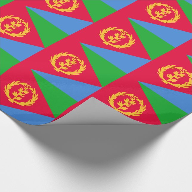 Flagge Eritreas Geschenkpapier (Ecke)