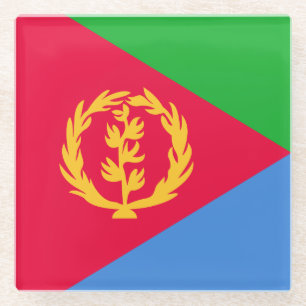 Flagge Eritreas Glasuntersetzer