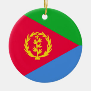 Flagge Eritreas Keramik Ornament