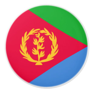 Flagge Eritreas Keramikknauf
