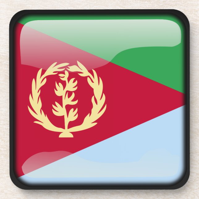 Flagge Eritreas Untersetzer (Vorderseite)