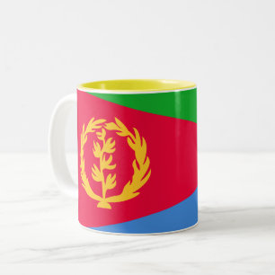 Flagge Eritreas Zweifarbige Tasse