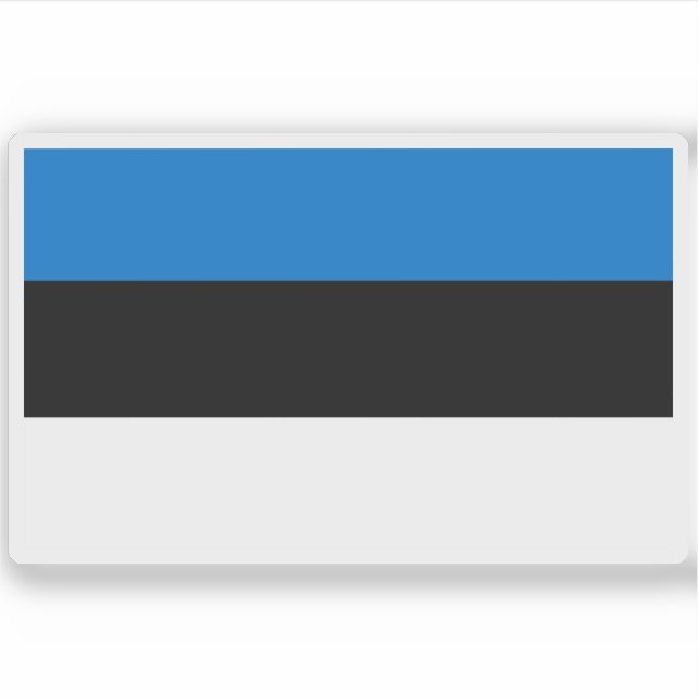 Flagge Estlands Aufkleber (Vorderseite)