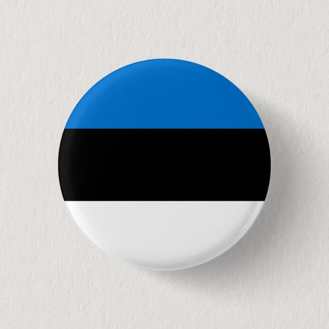 Flagge Estlands Button (Vorderseite)