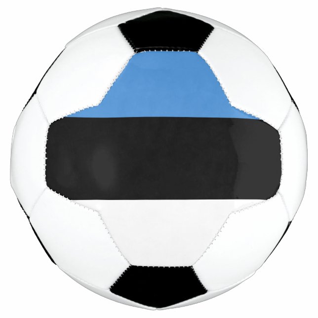 Flagge Estlands Fußball-Ball Fußball (Vorderseite)