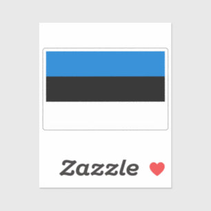 Flagge Estlands individuell zugeschnitten  Aufkleber
