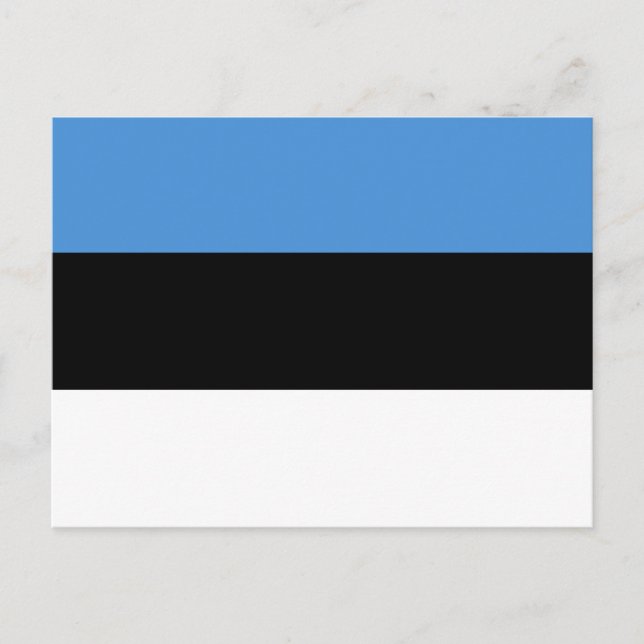 Flagge Estlands Postkarte (Vorderseite)