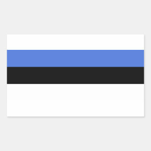 Flagge Estlands Rechteckiger Aufkleber