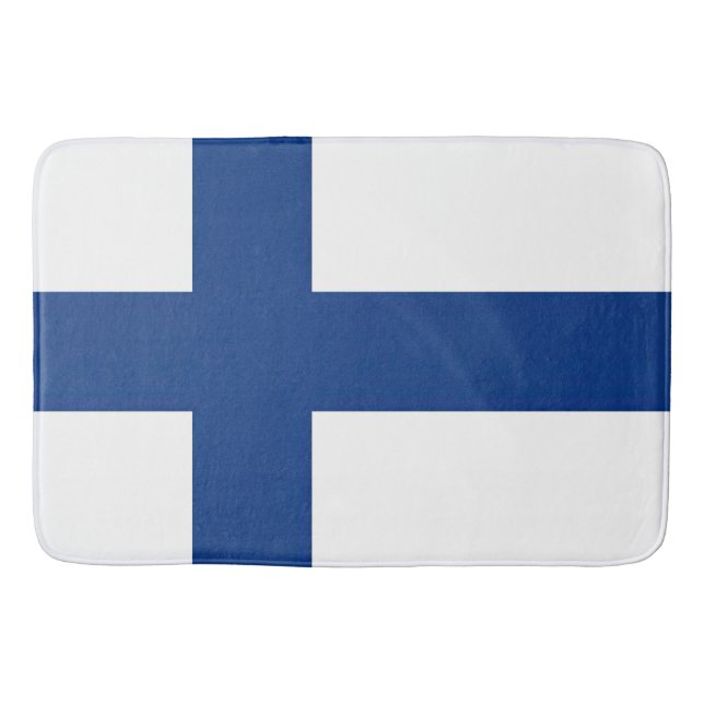 Flagge Finnland Badematte (Vorderseite)