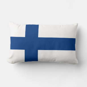 Flagge Finnlandblauer Querflagge Lendenkissen