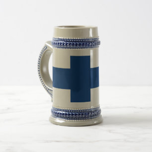 Flagge Finnlands Bierglas