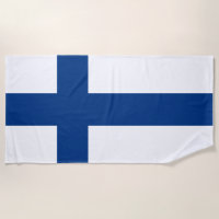 Flagge Finnlands Blaues Kreuz Suomi