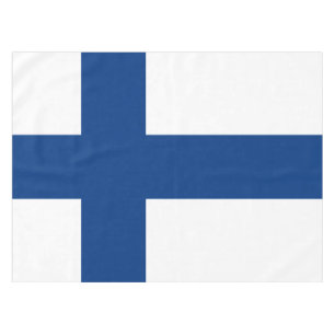 Flagge Finnlands Blaues Kreuz Tischdecke