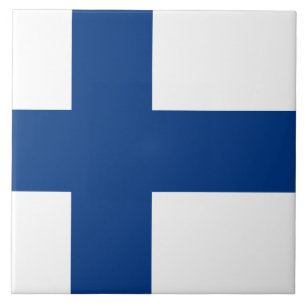 Flagge Finnlands Fliese