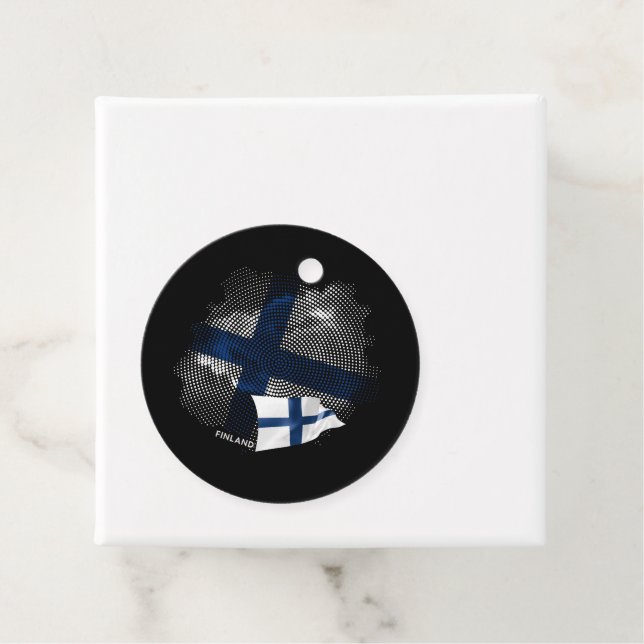 Flagge Finnlands Geschenkanhänger (Beispiel)